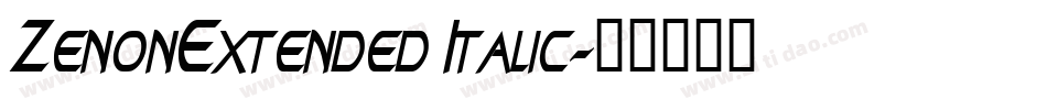 ZenonExtended Italic字体转换